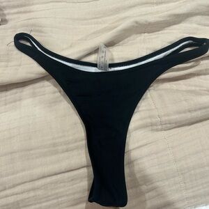 2 pairs of black high leg bikini bottoms!